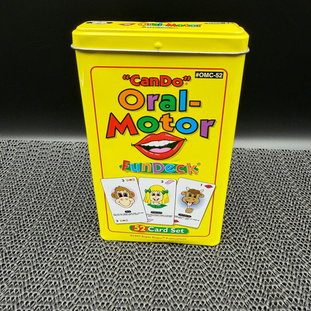 Super Duper Publications CanDo Oral-Motor Fun Deck 52 Card Set Speech Therapy